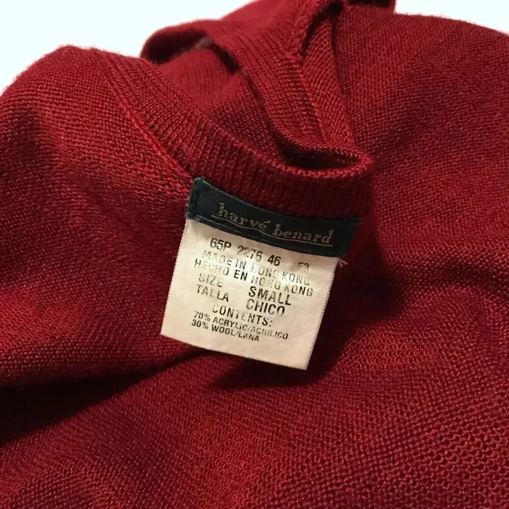 Harve Bernard Vintage Cranberry Sweater Women S